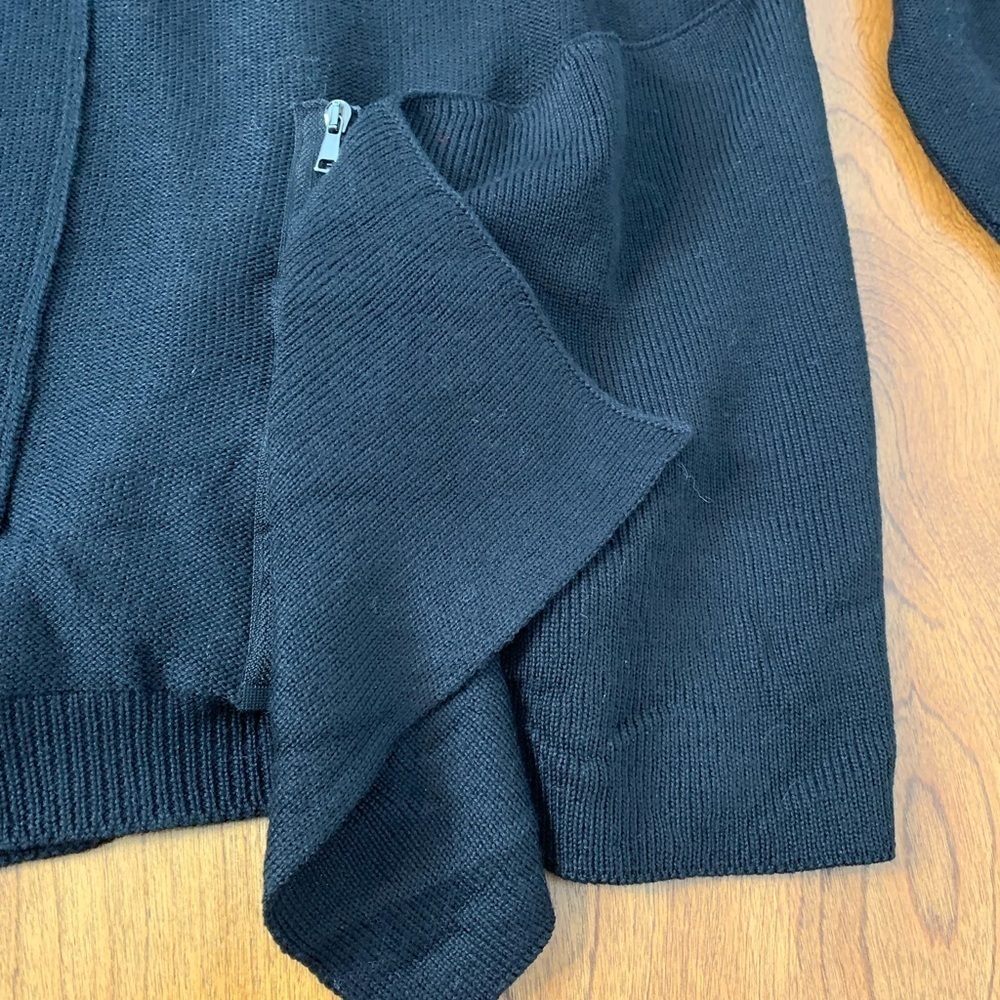 Crea Concept Sweater Asymmetrical Black Size 40 Wool Blend Turtleneck Oversized - Picture 8 of 15